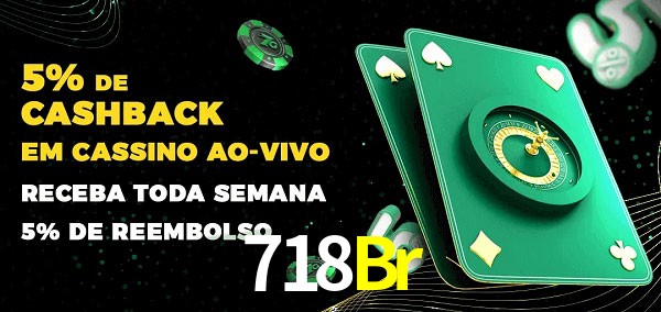 Promoções do cassino ao Vivo 718Br